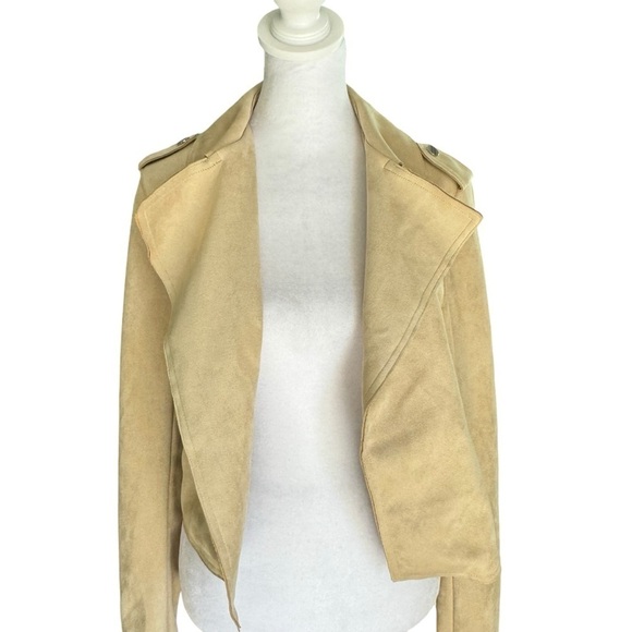 Anthropologie - Crop Moto Micro-Suede Jacket Sz XS - Picture 7 of 12